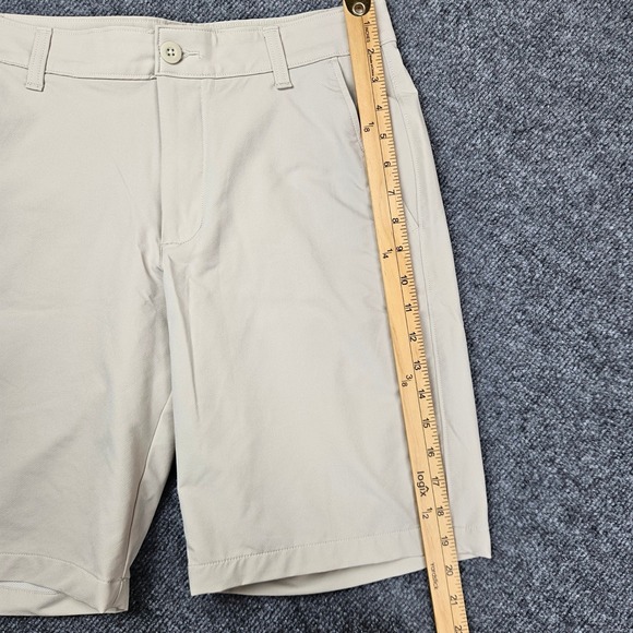 Under Armour Tech Golf Shorts 32 Beige Tan Performance Stretch Chino Lightweight - Picture 7 of 10